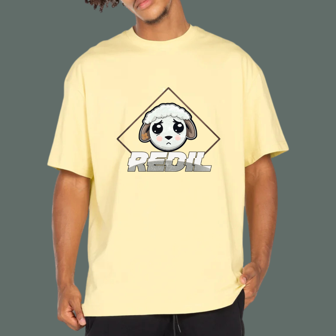 Camisa Oversize “I Was a Lost Sheep” Butter Yellow