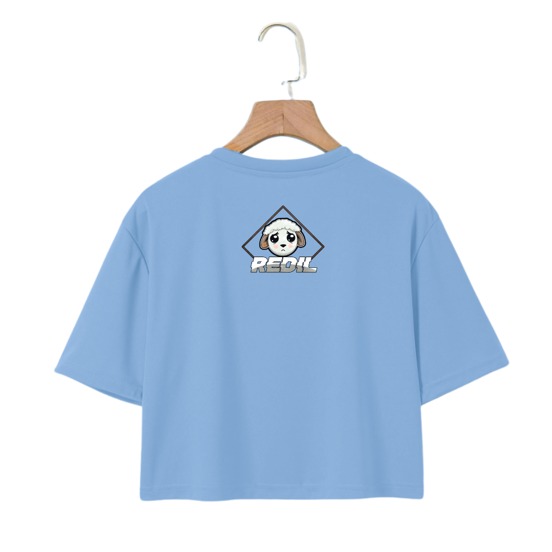 Crop Top-Dios No Te Rindas Conmigo (Blue)